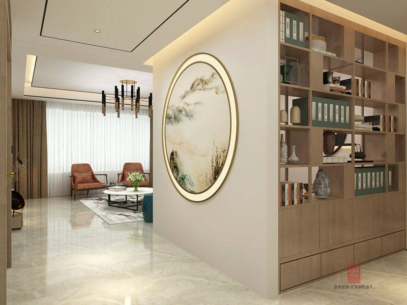 荣盛华府164平米新中式风格装修效果图