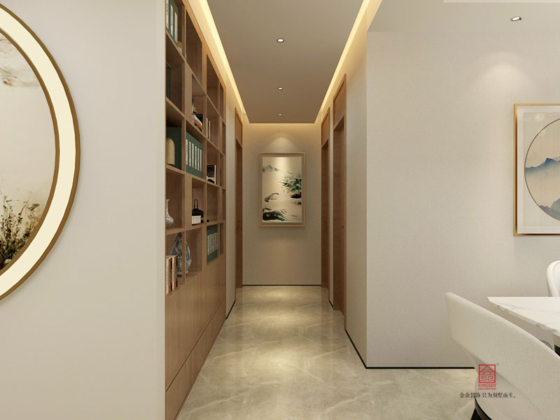 荣盛华府164平米新中式风格装修效果图