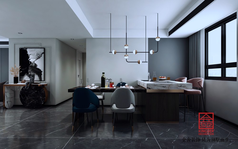 尚宾城173平米现代简约装修效果图