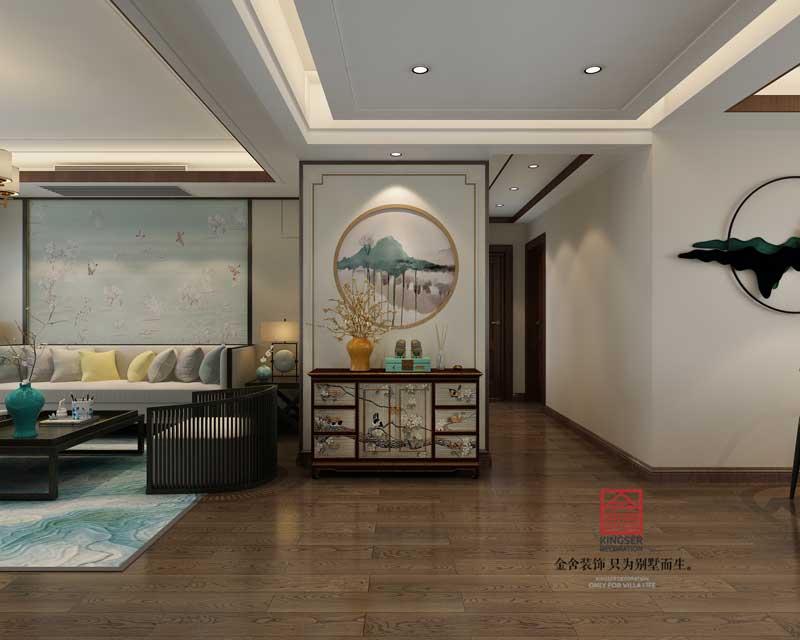 国宾壹号147平米新中式风格装修设计图