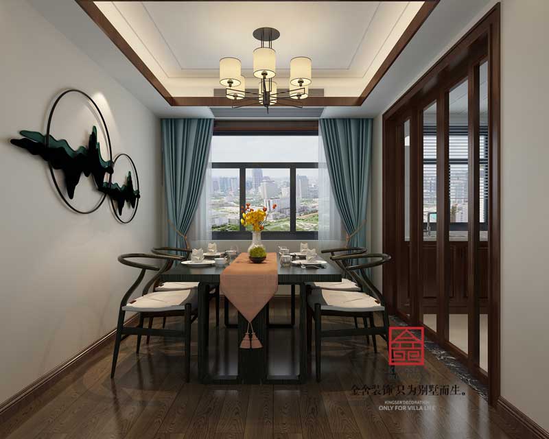 三居室-新中式风格-餐厅装修