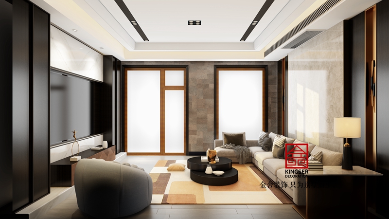 鑫界王府500平米现代极简装修效果图