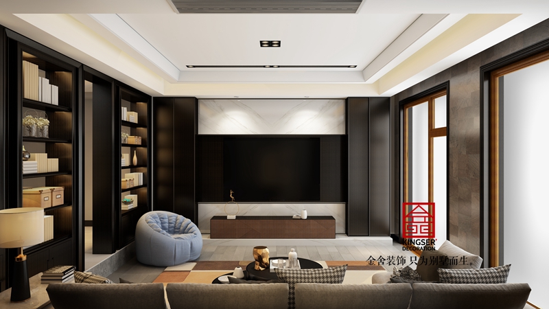鑫界王府500平米现代极简装修效果图