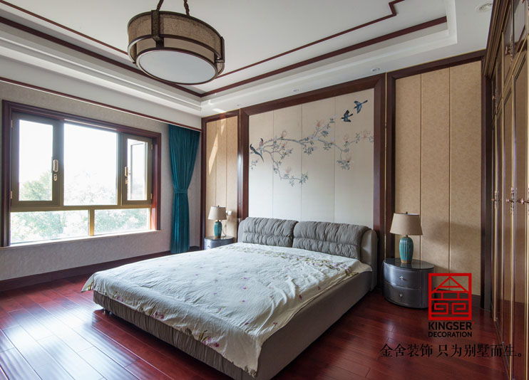 江南新城400平新中式风格别墅装修实景