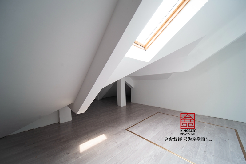 石家庄原河名墅别墅装修施工现场