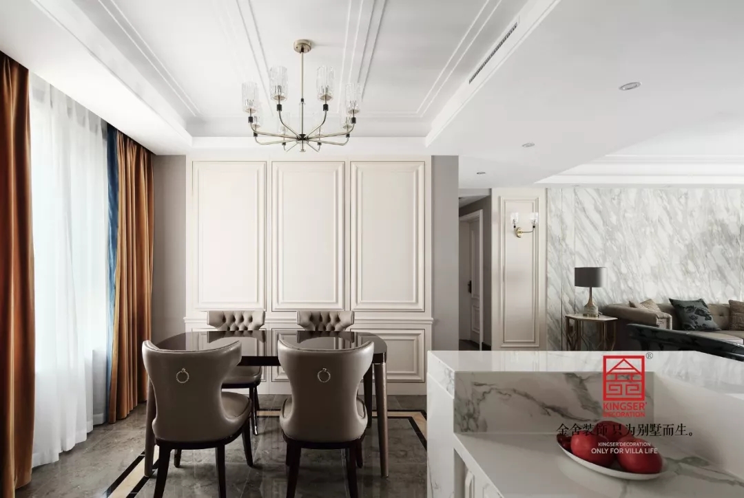 德贤公馆装修实景-轻奢风格-餐厅