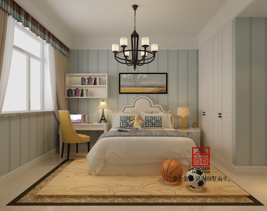 新源燕府装修-新中式风格-儿童房