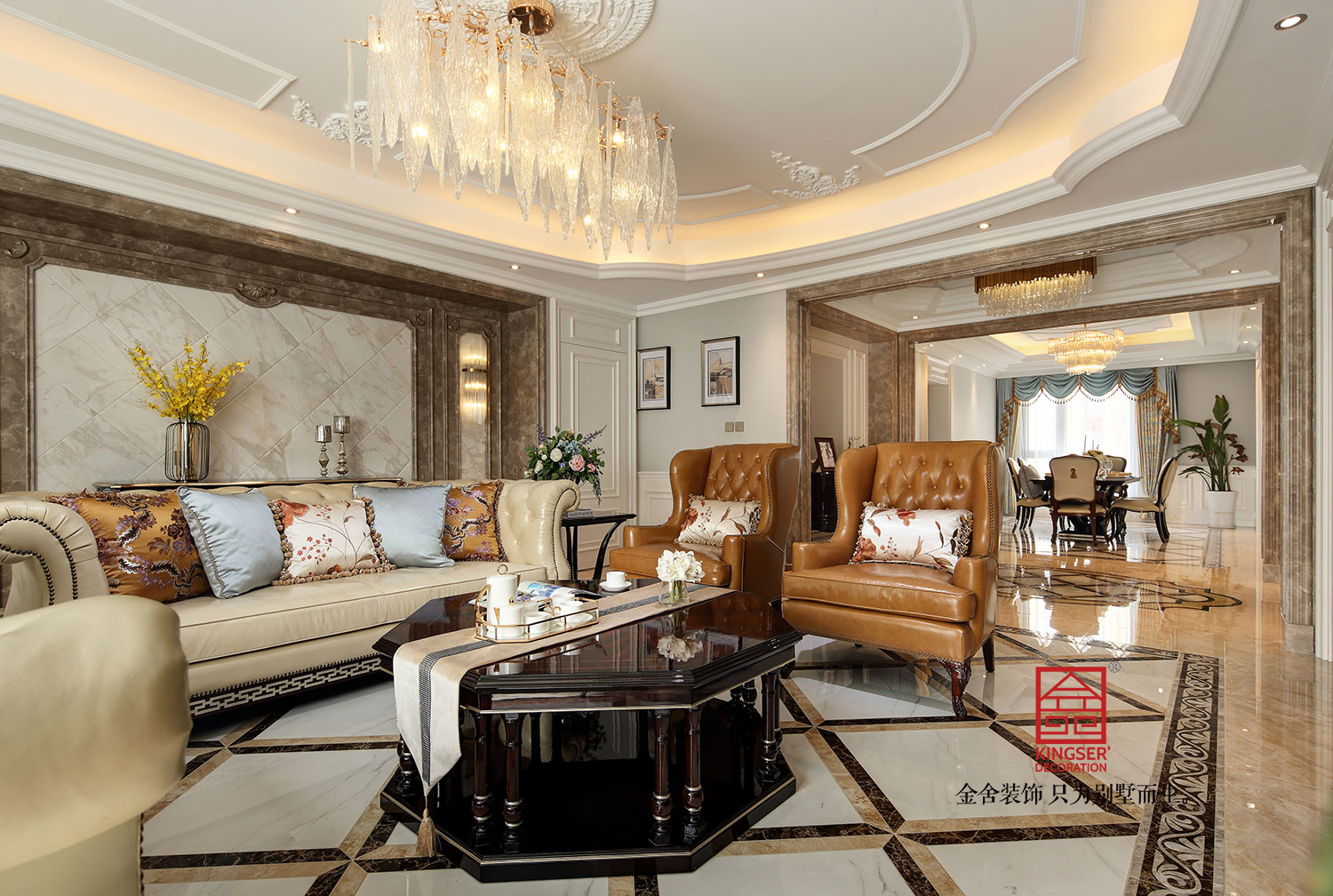 天山九峯210平米欧式风格装修实景