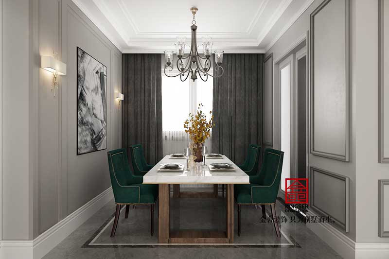 国宾壹号153平米美式风格装修效果图