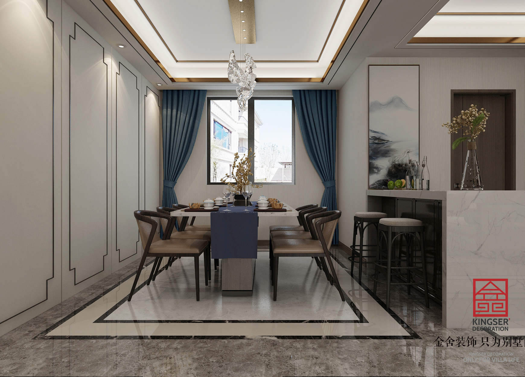 翰林甲第装修-新中式-餐厅