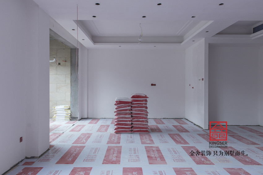 御河上院172平米装饰施工油工阶段