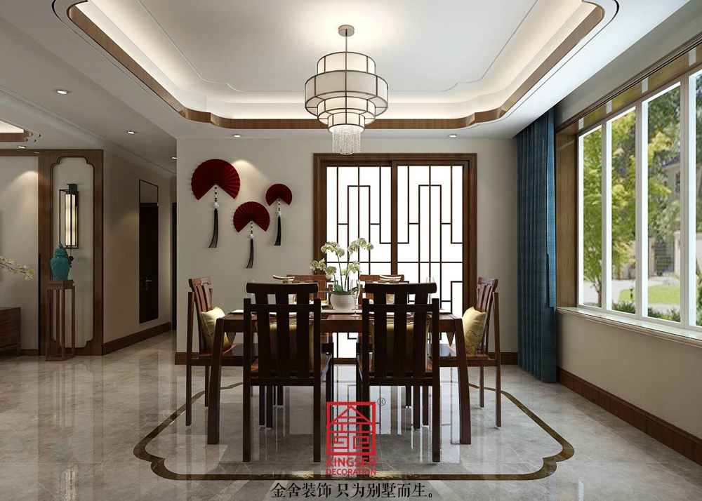 东南智汇城装修-中式风格-餐厅