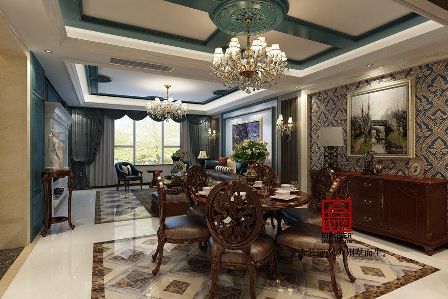 启锐园装修-欧式风格-餐厅