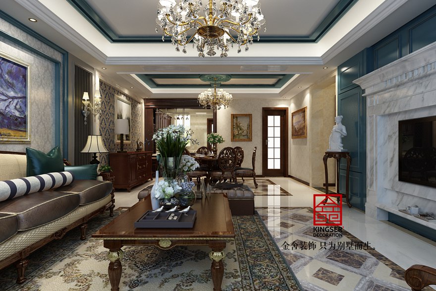 启锐园装修-欧式风格-客厅