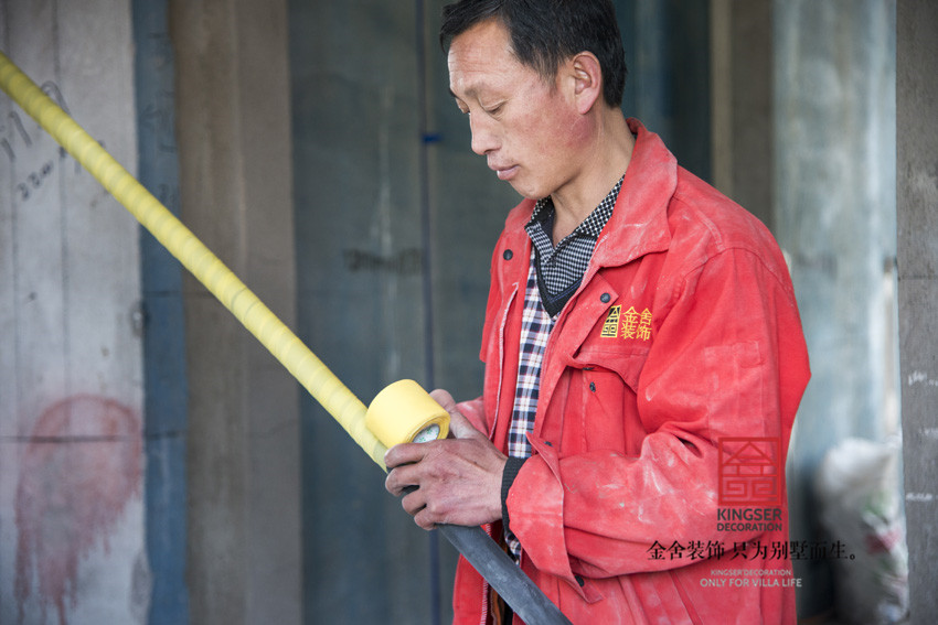 原河名墅装修施工现场