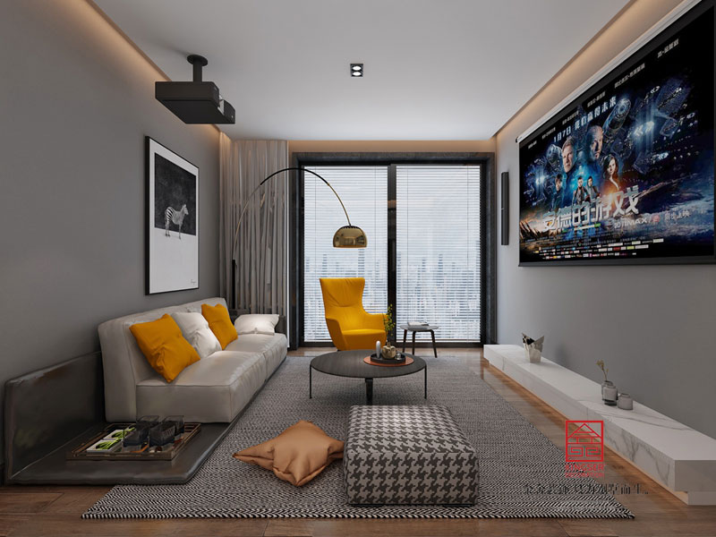 德贤公馆装修-现代简约装修-客厅