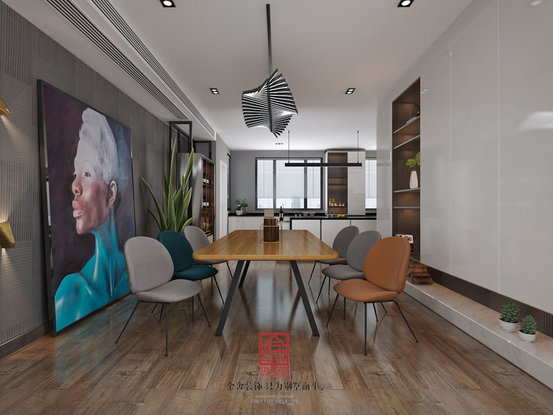 德贤公馆装修-现代简约装修-餐厅