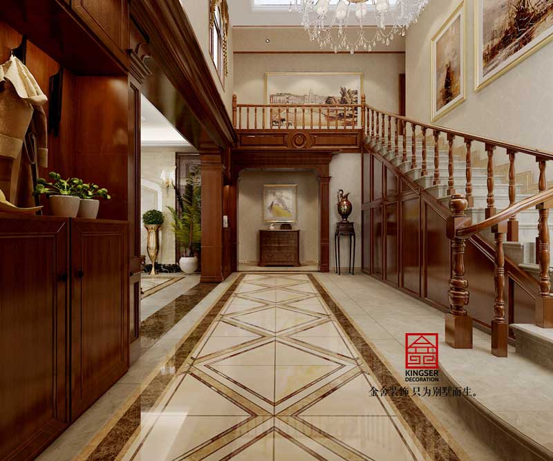 赞皇自建别墅装修-欧式风格-楼梯