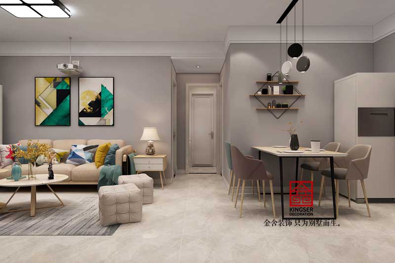 天山国宾壹号装修-简约风格-客厅