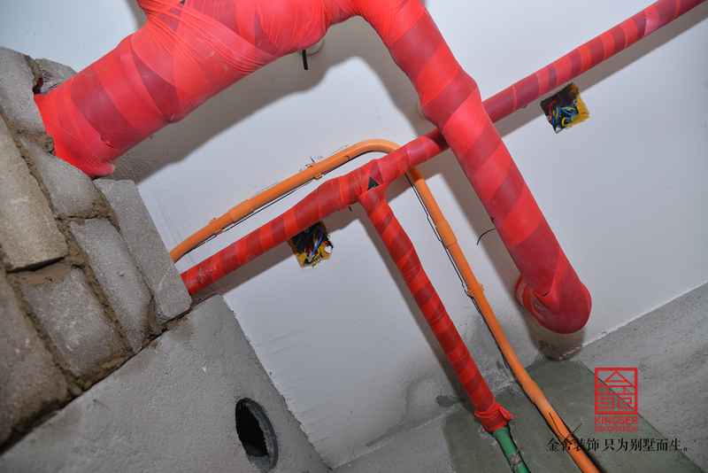 东南智汇城168平米新中式风格装修施工现场