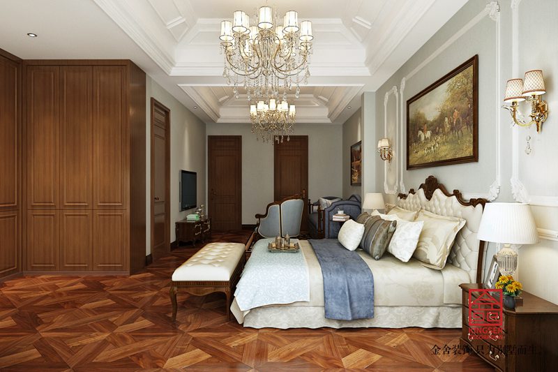 江南新城300平米装修-欧式风格-卧室