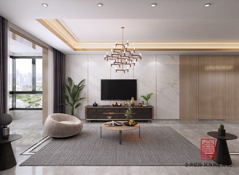 翰墨儒林装修-现代简约-客厅