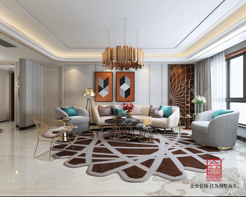 天山九峯210平米现代简约风格装修效果图