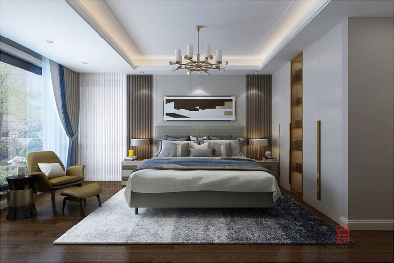 融创中心装修-现代简约风格-卧室