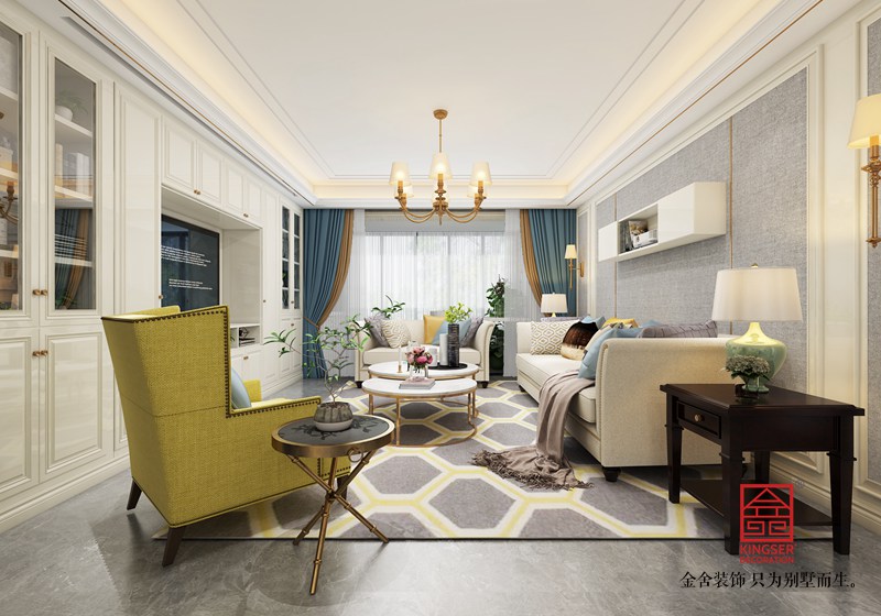 东南智汇城170平米美式风格装修效果图