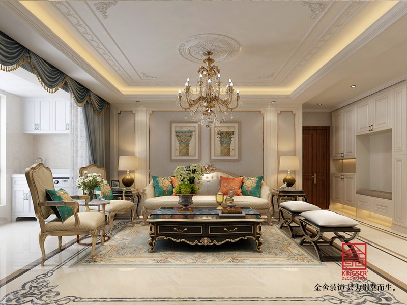 东南智汇城170平米欧式风格装修效果图