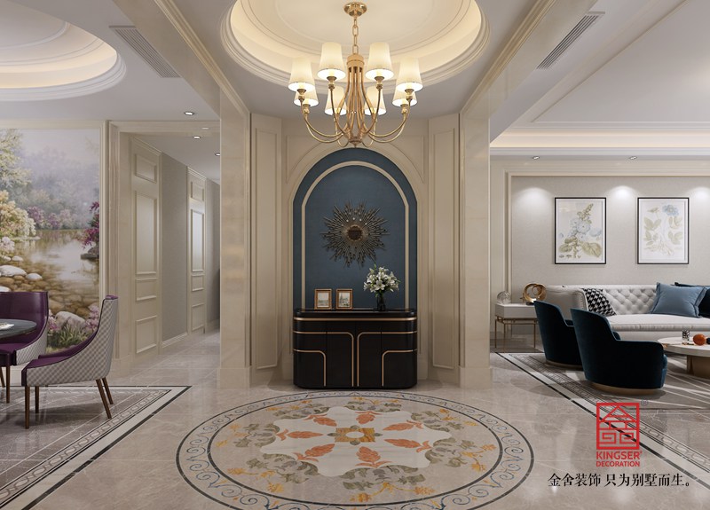 荣盛华府220平米欧式风格装修-玄关