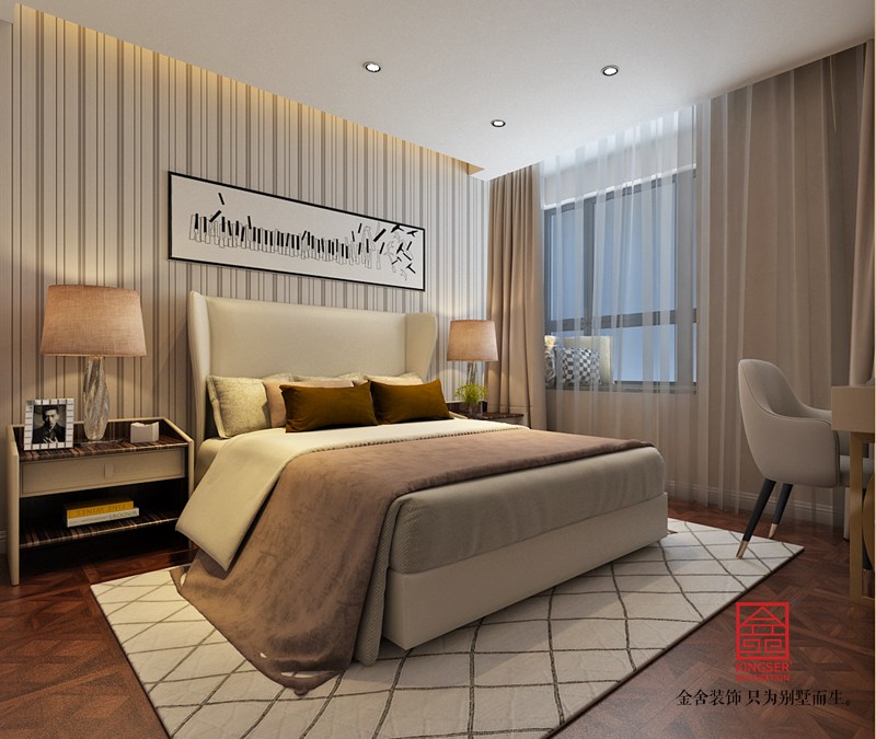 东南智汇城142平米装修-现代简约-卧室