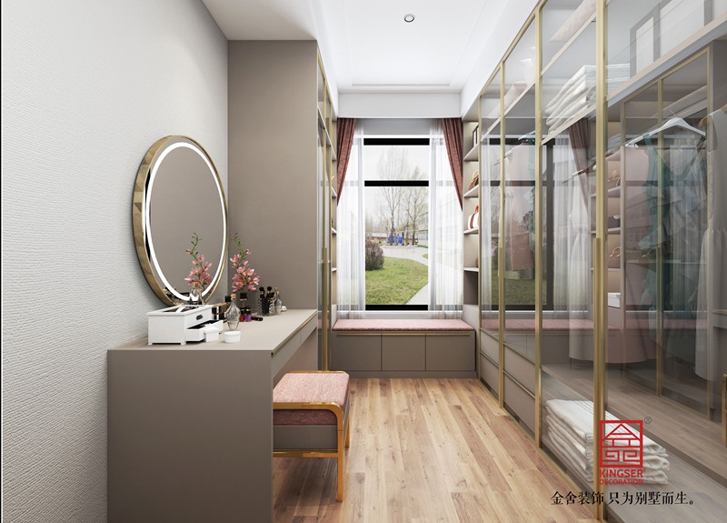 大者四期160平米轻奢风格装修-衣帽间