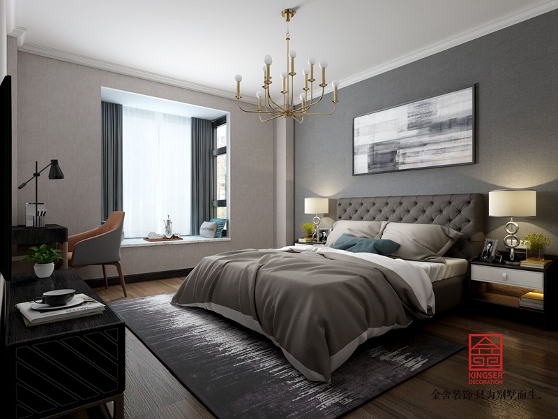维多利亚155平米装修-中式风格-卧室