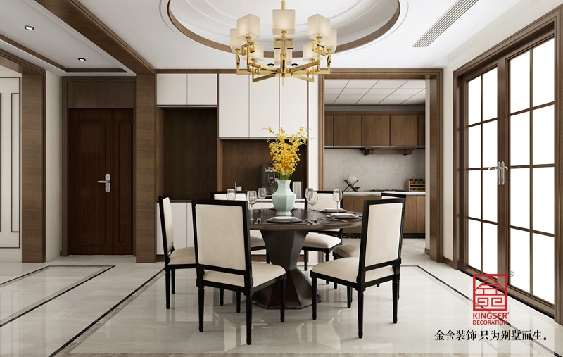 天成雅苑240平米新中式装修-餐厅