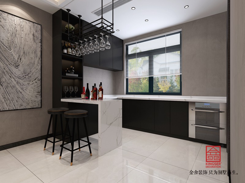 紫晶悦城210平米装修-台式风格-厨房