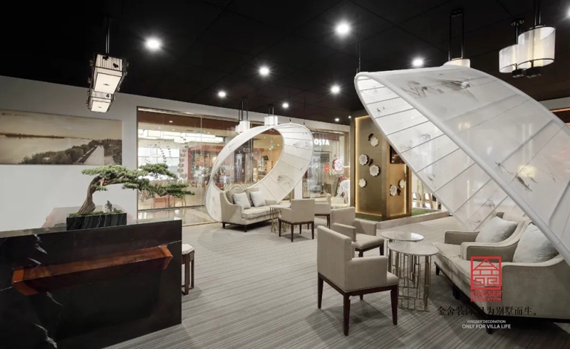 御河上院二期楼盘销售展示区装修-角度2