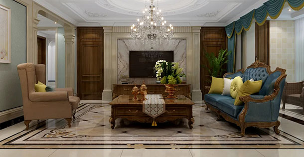 荣盛城190平米欧式风格taptap官方下载入口安卓赏析