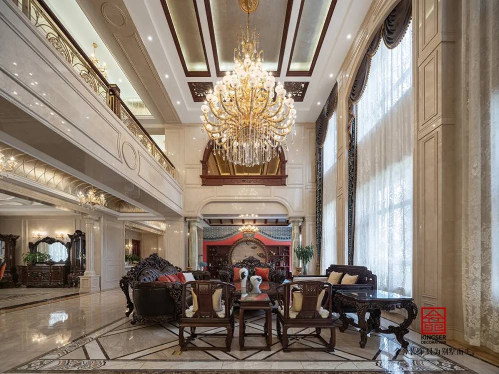 无极御珑华府2400平米别墅欧式风格-客厅