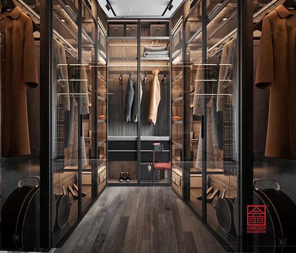荣盛华府178平米现代风格装修-衣帽间