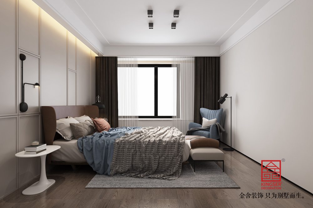 荣盛和府183平米装修-现代简约风格-卧室