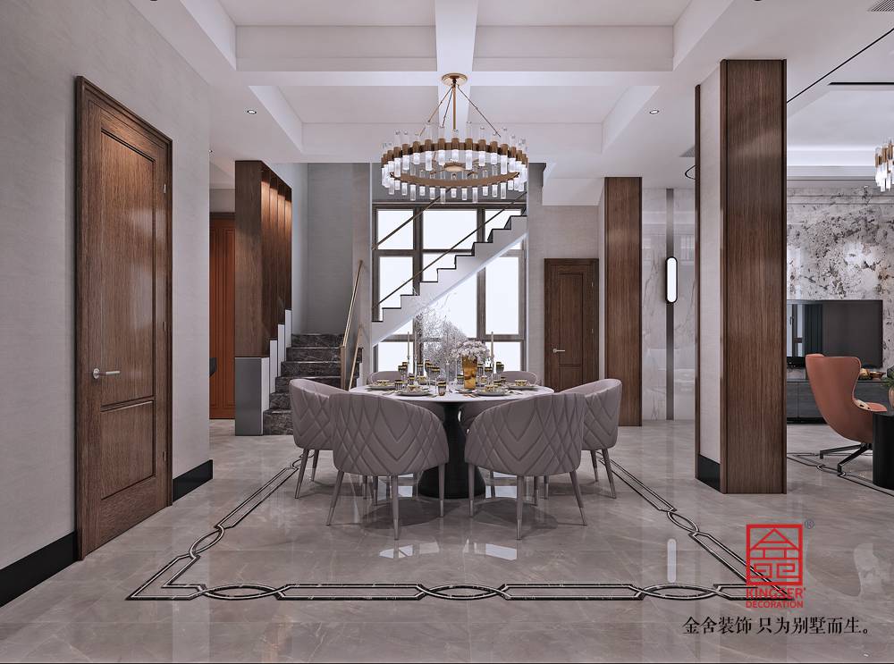大者别墅290平米装修-现代简约-餐厅