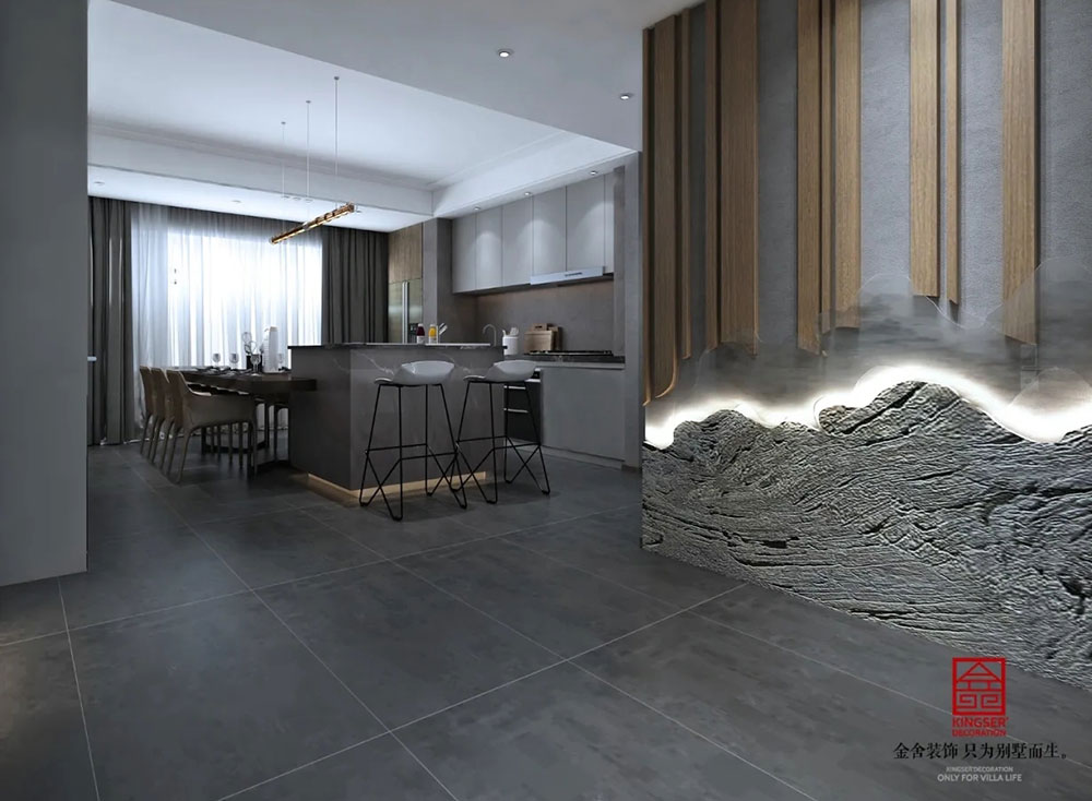 荣盛华府178平米装修-现代简约风格-餐厅