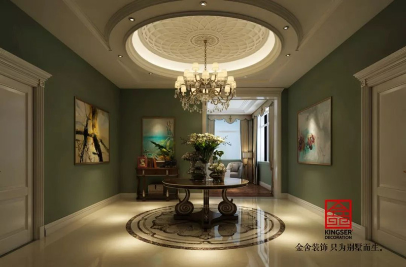 自建别墅800平米装修-美式风格-餐厅