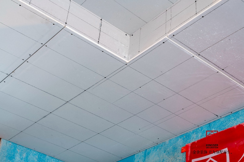 瀚林甲第160㎡装修木工施工现场