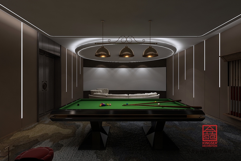 新乐私人会所400平米中式装修-休闲室