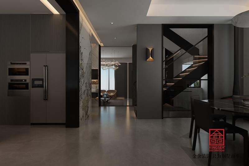 衡水南苑别墅320平米装修-现代简约-楼梯