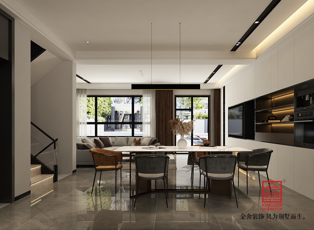 开元府414平米现代风格装修-餐厅