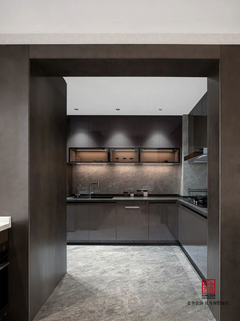 德贤公馆212㎡港式轻奢风格装修实景