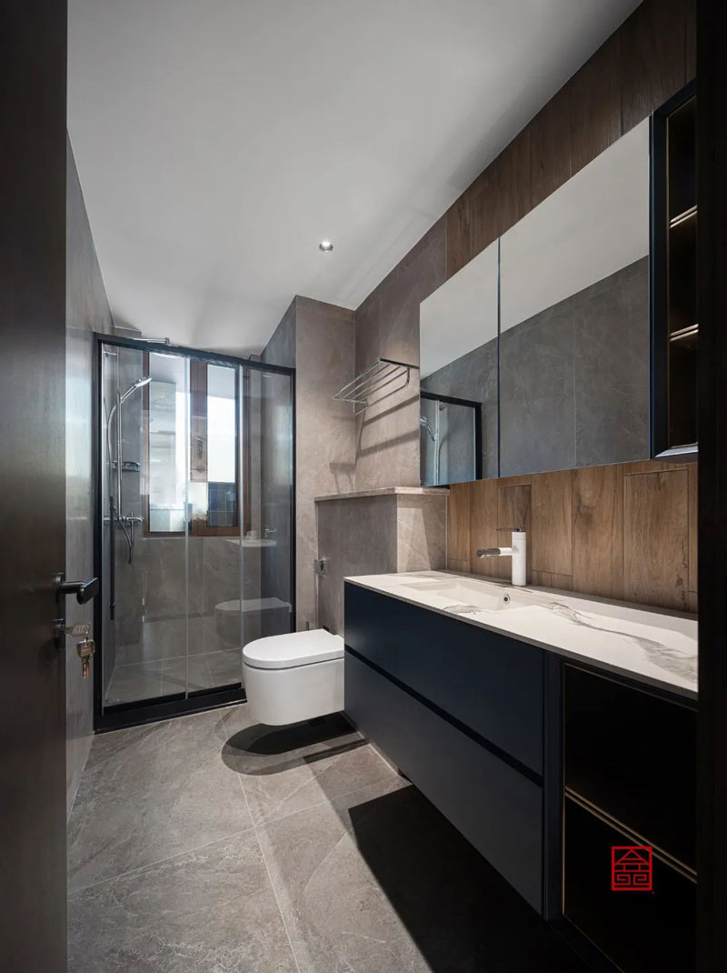 德贤公馆212㎡港式轻奢风格装修实景